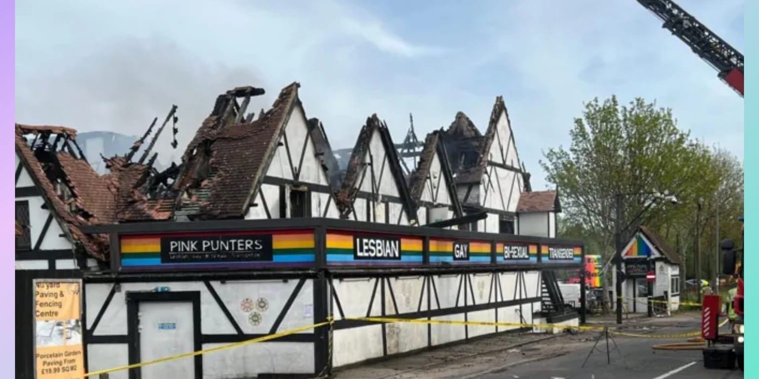 "Truly devastating." Man arrested after fire destroys popular Milton Keynes LGBTQ+ club, Pink Punters